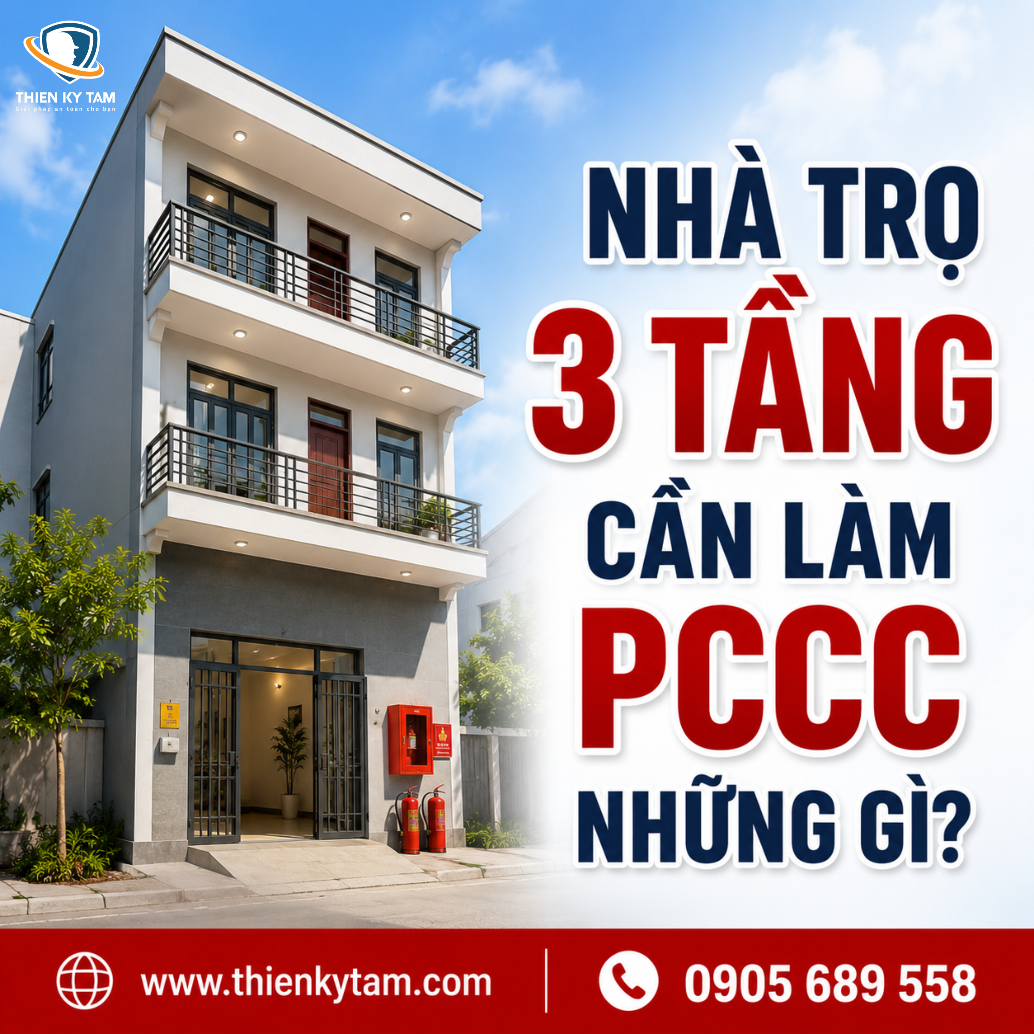 Các yêu cầu làm PCCC của nhà trọ 3 tầng
